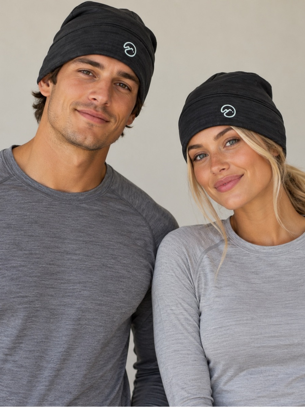Source Unknown Black Stretch Beanie with Small Logo
